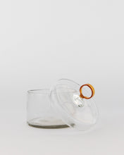 Load image into Gallery viewer, Amber Glass Handle Jar