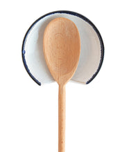 Load image into Gallery viewer, Blue Rimmed Spoon Rest