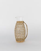 Load image into Gallery viewer, Samos Seagrass & Glass Pitcher