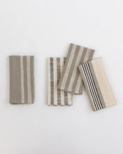 Load image into Gallery viewer, Square Stripe Cotton Napkins (Set of 4)