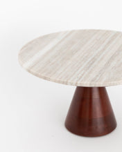 Load image into Gallery viewer, Wood & Marble Cake Stand