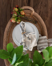Load image into Gallery viewer, Square Stripe Cotton Napkins (Set of 4)