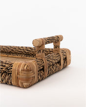 Load image into Gallery viewer, Cane &amp; Rope Rectangle Tray
