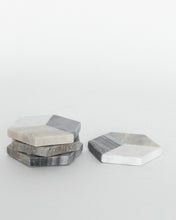 Load image into Gallery viewer, Geo Marble Coasters (Set of 4)
