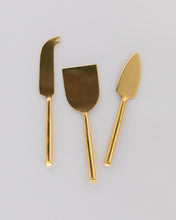 Load image into Gallery viewer, Gold Cheese Knife Trio
