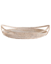 Load image into Gallery viewer, Lace Woven Rattan Tray

