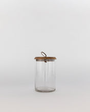 Load image into Gallery viewer, Leather Pull Lidded Jars

