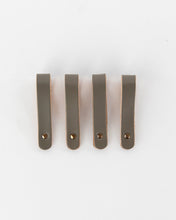 Load image into Gallery viewer, Leather &amp; Brass Napkin Rings (Set of 4)
