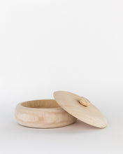 Load image into Gallery viewer, Lidded Natural Wood Container
