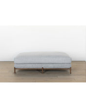 Load image into Gallery viewer, Morrison Wood Base Large Ottoman
