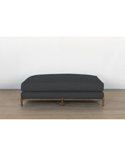 Load image into Gallery viewer, Morrison Wood Base Large Ottoman
