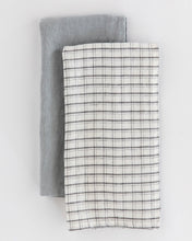Load image into Gallery viewer, Pearl Gray Linen Hand Towel
