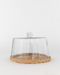 Woven Cane Pastry Cloche
