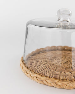 Woven Cane Pastry Cloche