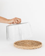 Load image into Gallery viewer, Woven Cane Pastry Cloche
