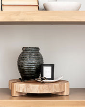 Load image into Gallery viewer, Aged Charcoal Barred Jar
